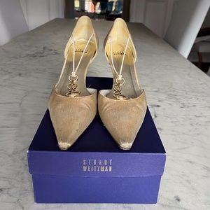 Stuart Weitzman Splendor Sparkle Lame Heels